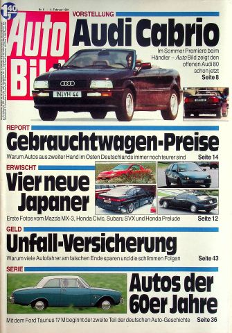 Deckblatt Auto Bild (06/1991)